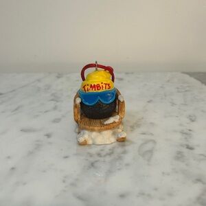 Holiday Ornament with Blue and Red Accents